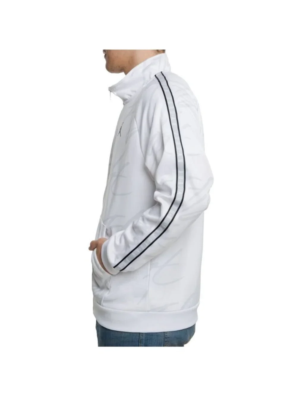 Nike Men's Jordan Jumpman Tricot Jacket Zip Size M White NEW WITH TAGS!